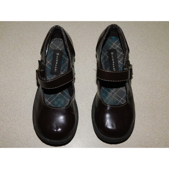 AIRWALK Girls Hook & Loop Closure Dress Up Shoes Brown Size 10 - Picture 2 of 9